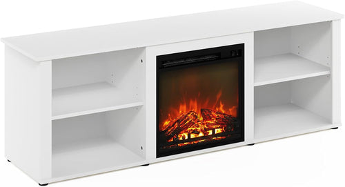 Modern 70 Inch TV Stand With Electric Fireplace