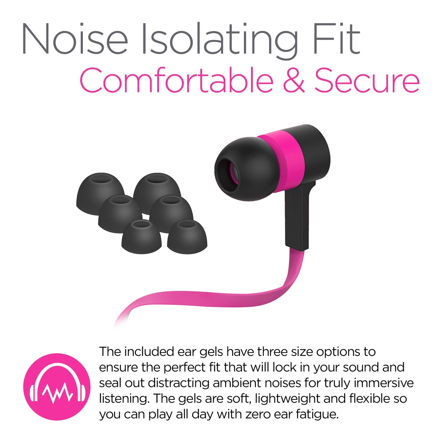 HyperGear Low Ryder Earphones w Mic 3.5mm