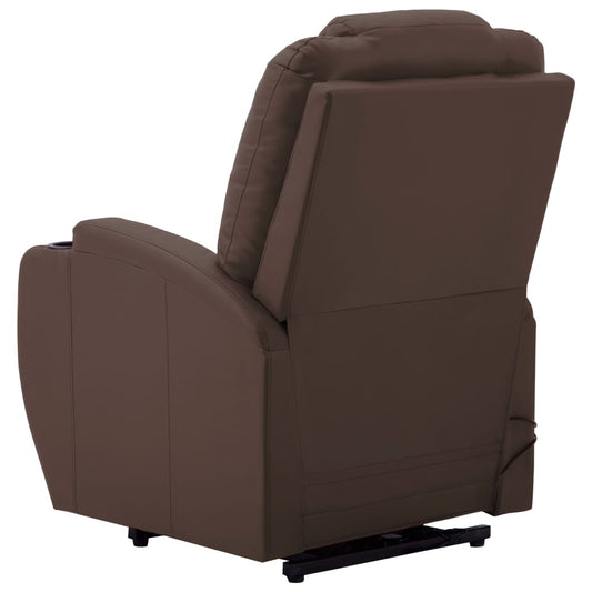 vidaXL Power Lift Recliner Electric Lift Chair for Home Theater Faux Leather