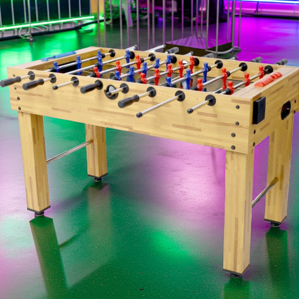 54-Inch Hurricane Foosball Table For Family Game Rooms With Light