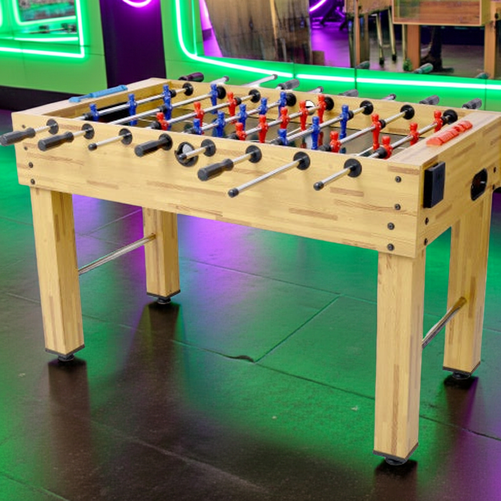 54-Inch Hurricane Foosball Table For Family Game Rooms With Light