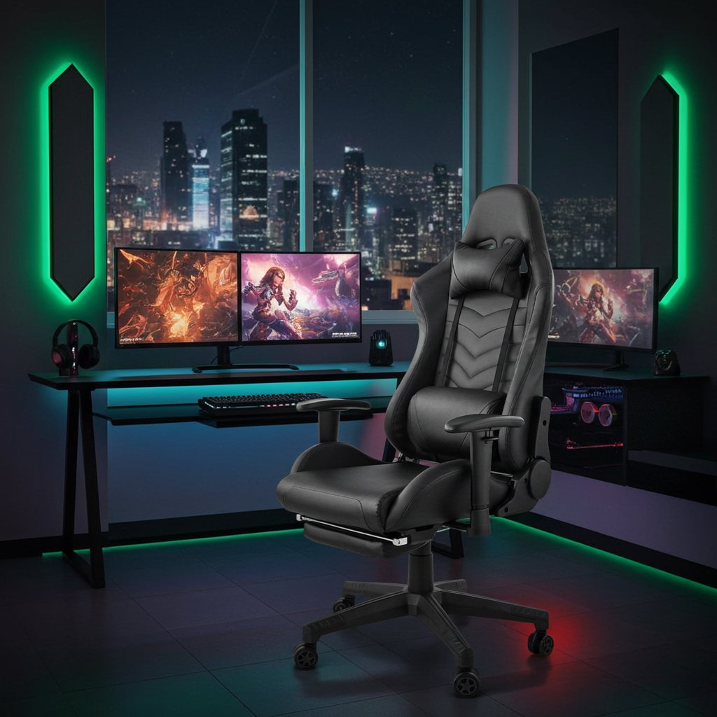 GameFitz Gaming Chair in Black