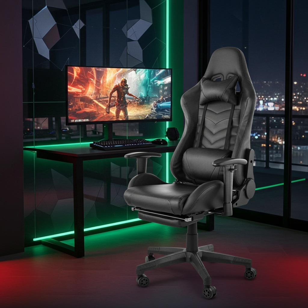 GameFitz Gaming Chair in Black
