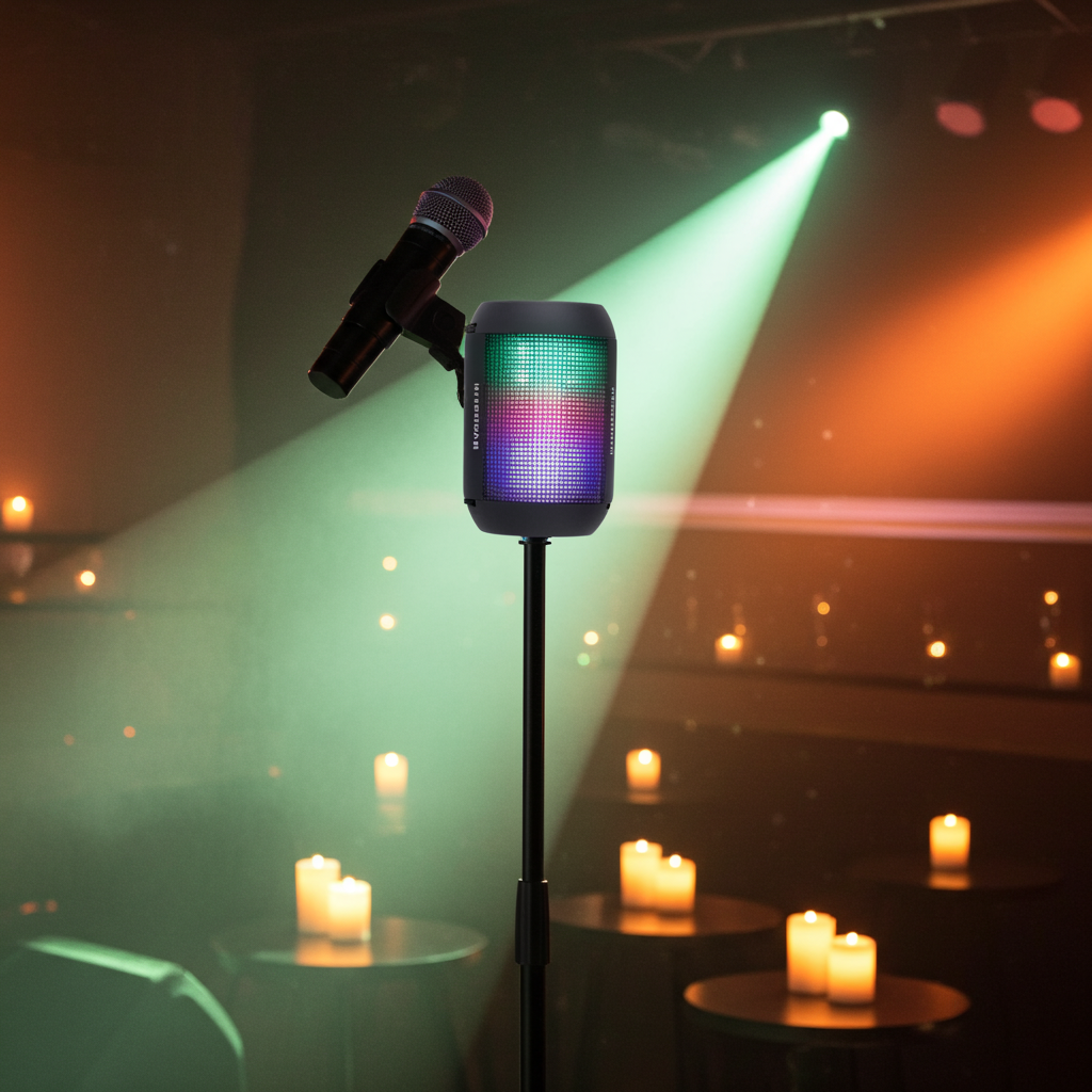 HyperGear Rave Mini Wireless LED Speaker Black (15077-HYP)