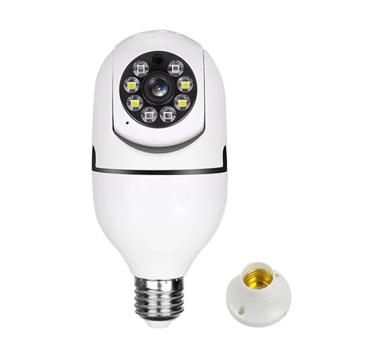 5G Wifi Surveillance Camera, E27 Light Bulb Camera Wireless Waterproof IP65 Automatic Human Tracking Night Vision Security Camera