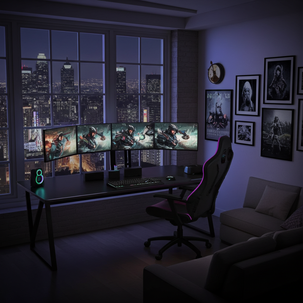 beFree Sound Gaming Dual Soundbar with RGB LED Lights