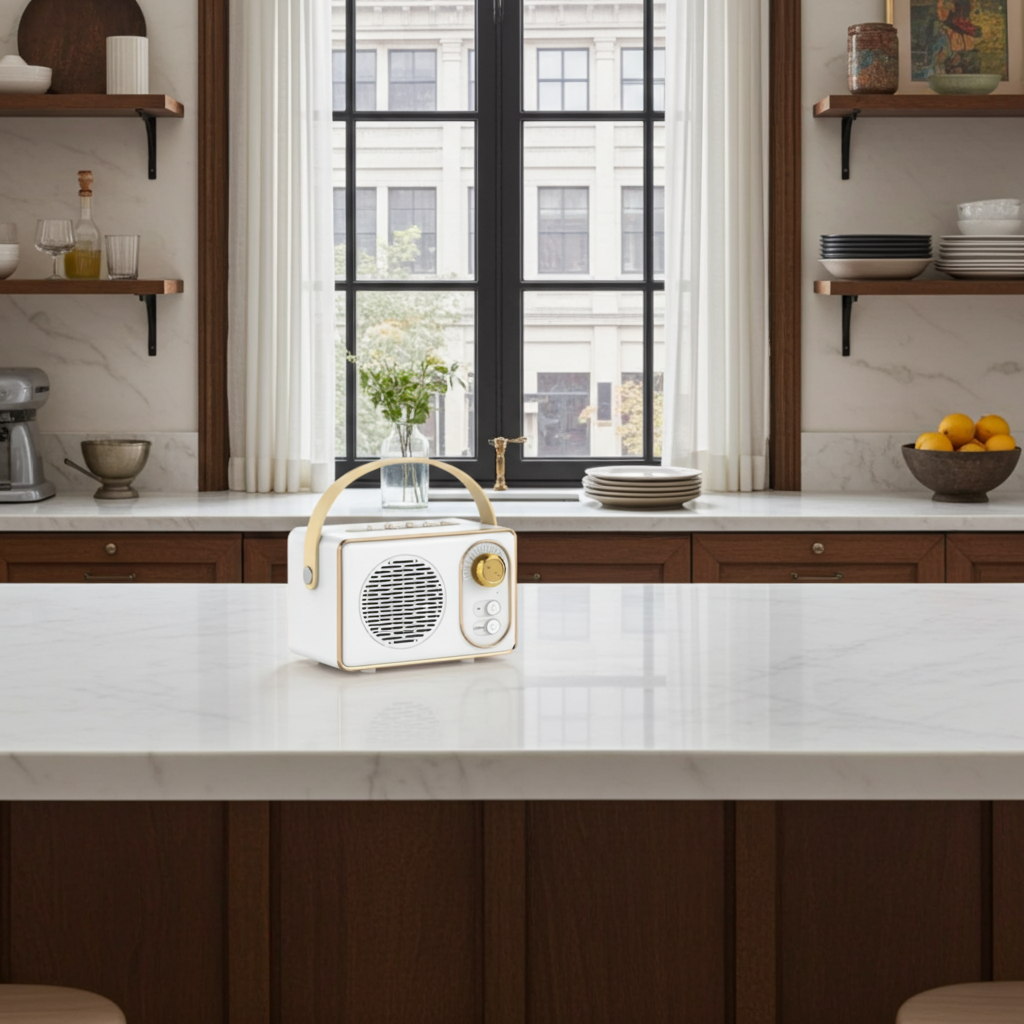 Retro Mini Wireless Bluetooth Speaker with Knob Adjustment