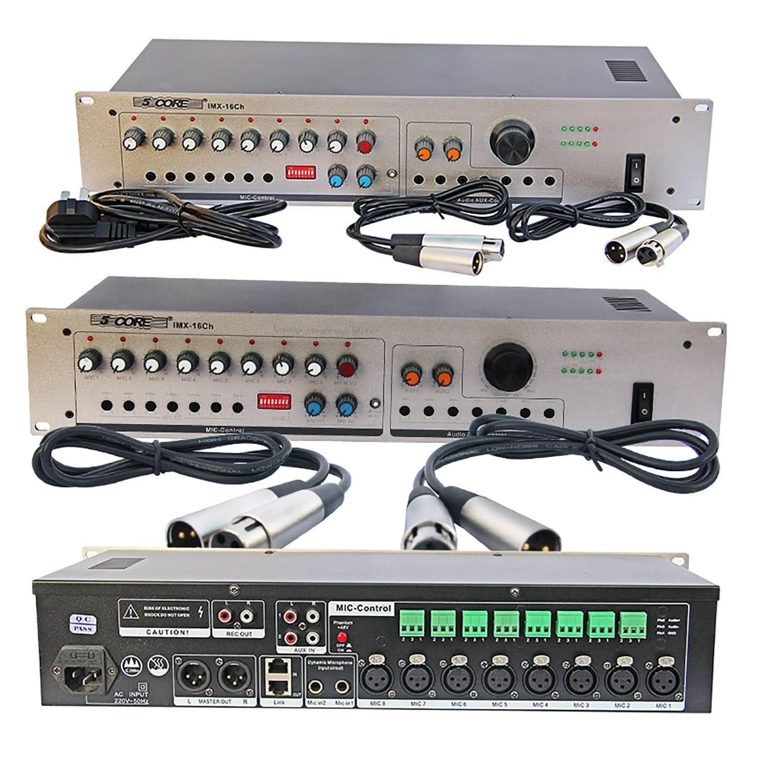 5Core 16 Channel Intelligent Conference Smart Audio Mixer Dj Equipment