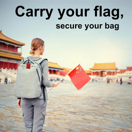 Smart Bag Security Tag - China Flag [Pack 2]