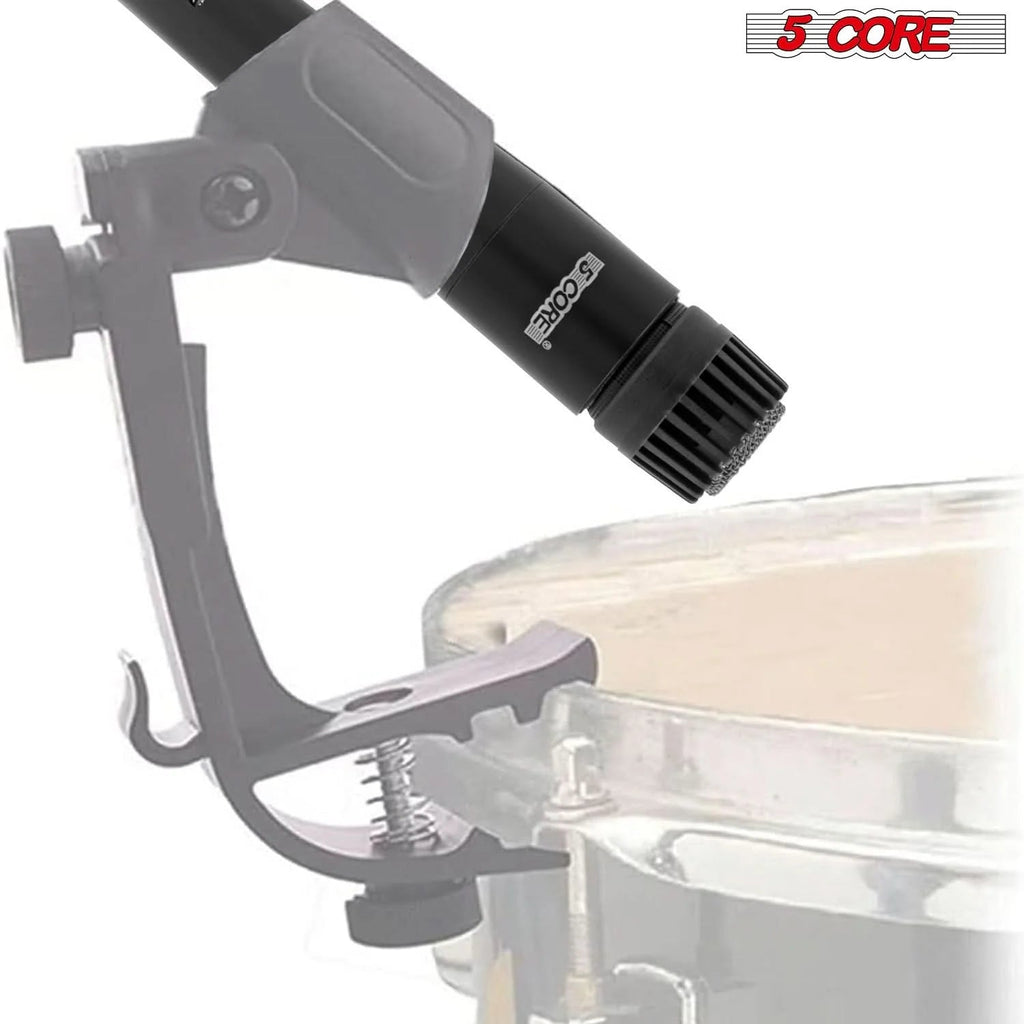 5Core Drum Mic Kit 9 Pcs Kick Basstom Snare Dynamic Mics Instrument