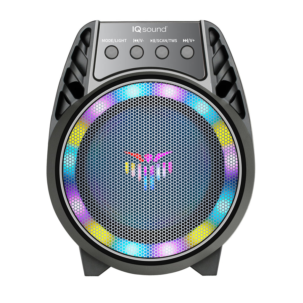 Supersonic 4" Bluetooth TWS Party Speaker w LED Lights &
