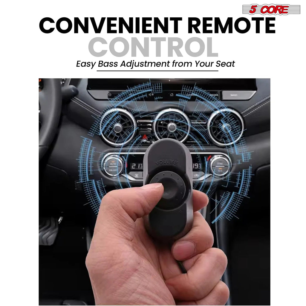 5Core 10 Inch Slim under Seat Car Audio Subwoofer 800W Built in