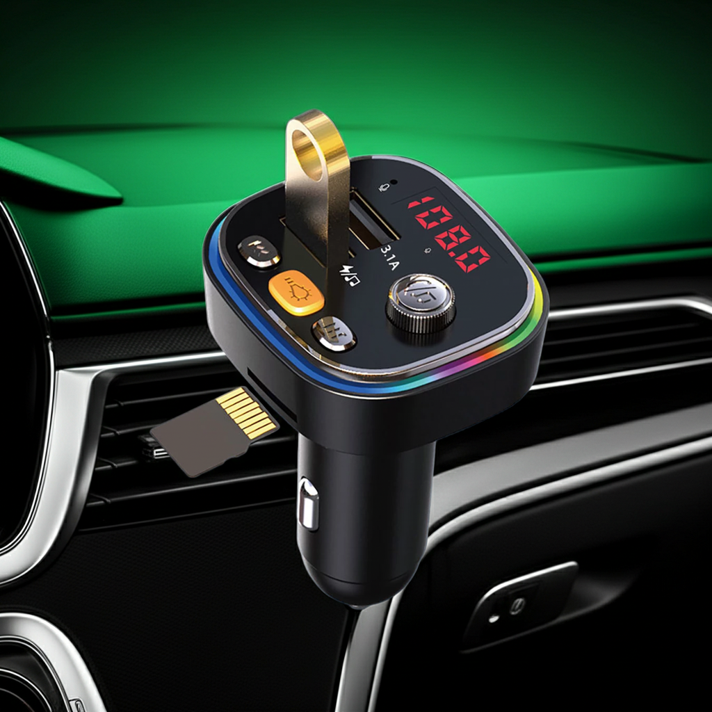 Handsfree Bluetooth MP3 Player Dual USB Fast Car Charger