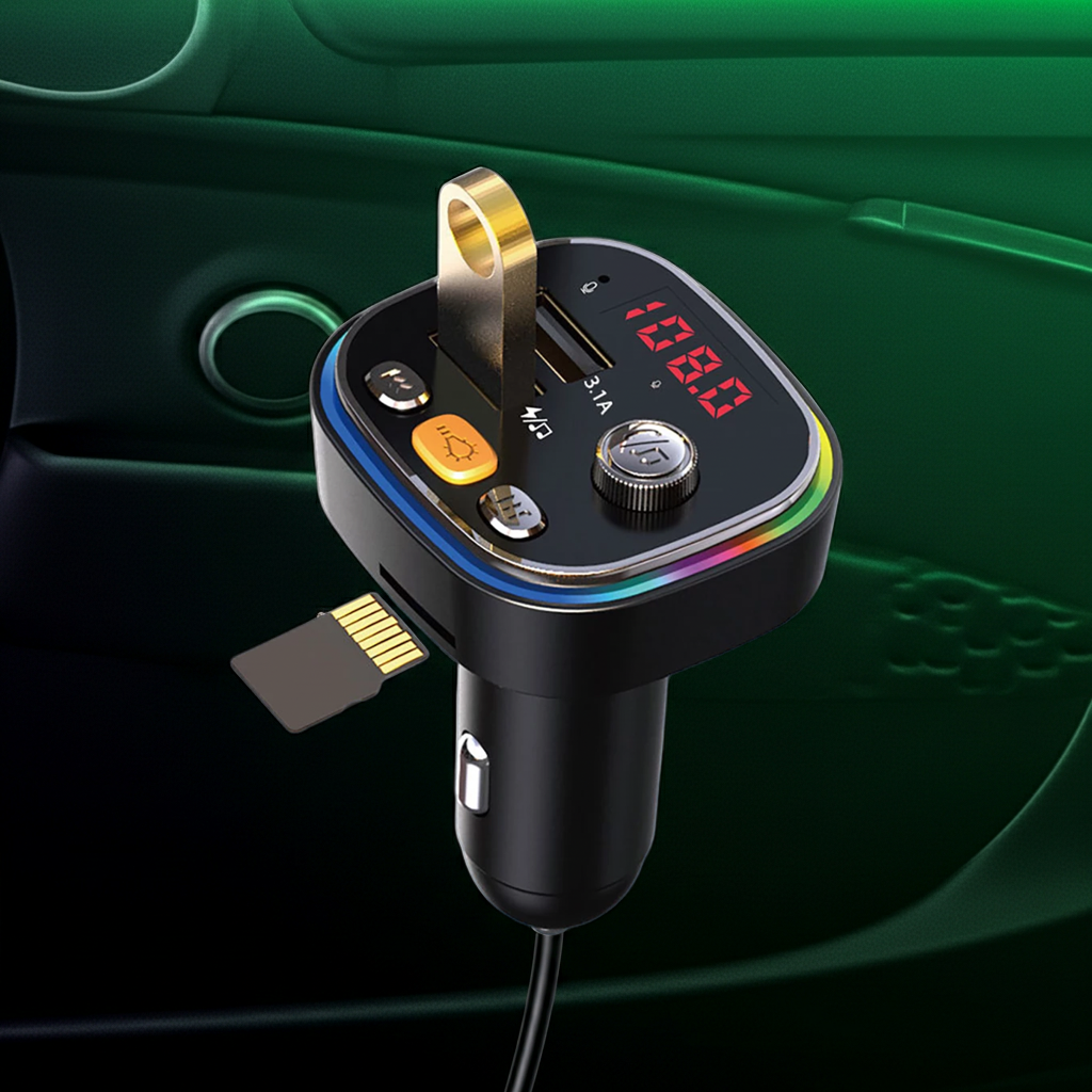 Handsfree Bluetooth MP3 Player Dual USB Fast Car Charger