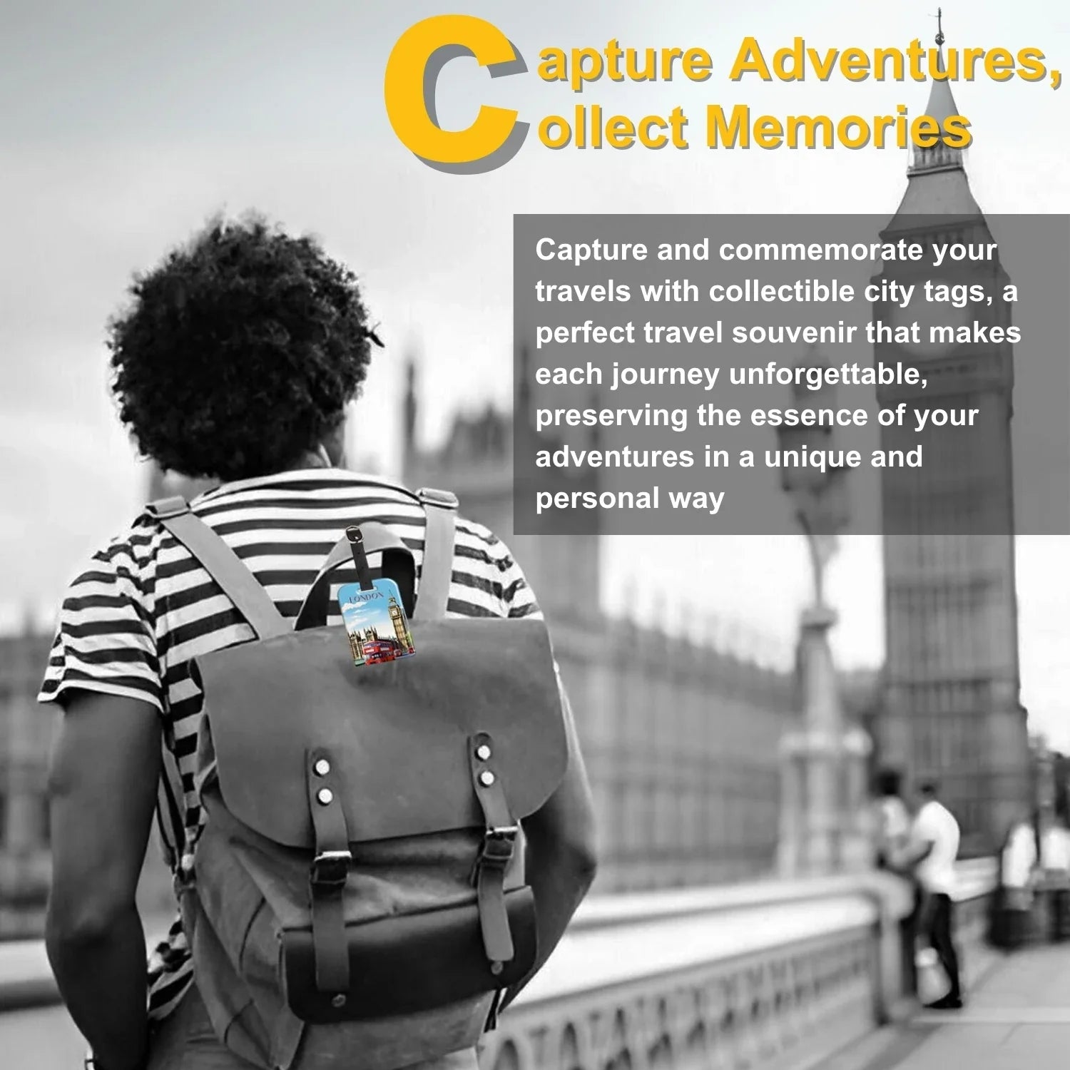 Smart Bag Security Tag - London [Pack 2]